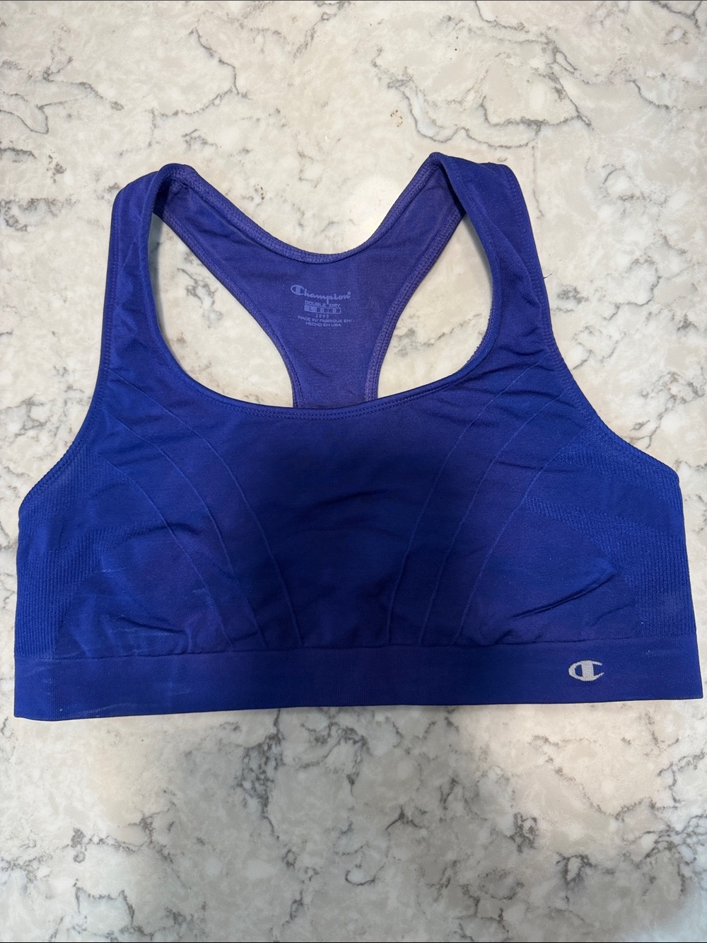 Champion Racerback Sports Bra - Royal Blue/Size Large